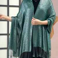 Exclusive For New   Women's Shawl Autumn And Summer Women Tassel Silver Silk Ball Dinner Party Scarf sku image 14