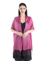 Exclusive For New   Women's Shawl Autumn And Summer Women Tassel Silver Silk Ball Dinner Party Scarf sku image 4