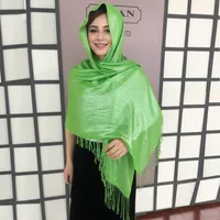 Exclusive For New   Women's Shawl Autumn And Summer Women Tassel Silver Silk Ball Dinner Party Scarf sku image 16
