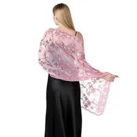Hot New Arrival Sequin Shawl Wedding Dress Evening Dress Cheongsam Shawl Bridesmaid Shawl Scarf Women sku image 14