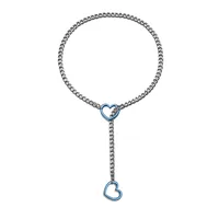304 Stainless Steel Simple Style Hollow Out Heart Shape Pendant Necklace sku image 17