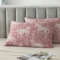 Cotton Gauze Pillowcase One-piece All-inclusive Side Snap Button Fixed Non-slip Pillowcase Cotton Pillow Cover One-piece main image 2