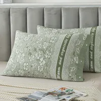 Cotton Gauze Pillowcase One-piece All-inclusive Side Snap Button Fixed Non-slip Pillowcase Cotton Pillow Cover One-piece sku image 7