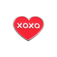 Romantic Simple Style XOXO Heart Shape Alloy Plating Unisex Brooches main image 6