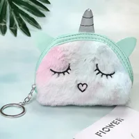 Women's Solid Color Corduroy Zipper Coin Purses sku image 1