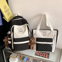 Solid Color Casual Daily Shopping Women's Backpack sku image 1
