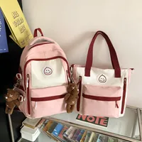 Solid Color Casual Daily Shopping Women's Backpack sku image 2