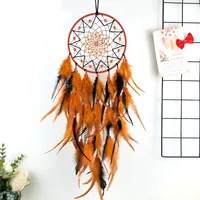 Creative Hand Weaving Feather Dreamcatcher Room Decoration Original Design Gift Bell Decorations Suitable For Wedding Graduate Day sku image 1