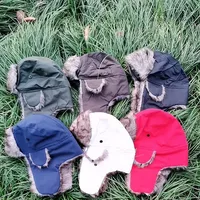 Unisex Simple Style Solid Color Eaveless Trapper Hat main image 4
