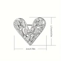 Elegant Heart Shape Alloy Women's Brooches main image 2