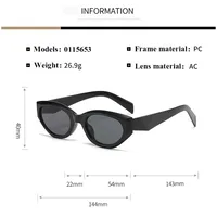 Streetwear Cool Style Geometric Pc Cat Eye Full Frame Women's Sunglasses main image 9