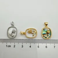 1 Piece 10mm Copper Shell Sun Star Rose Pendant main image 5