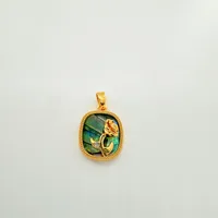 1 Piece 10mm Copper Shell Sun Star Rose Pendant sku image 3