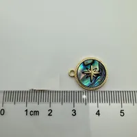 1 Piece 10mm Copper Shell Sun Star Rose Pendant sku image 7