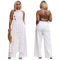 Holiday Street Women's Sexy Streetwear Solid Color Spandex Polyester Backless Pants Sets Pants Sets main image 5