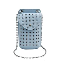 Women's Small Pu Leather Solid Color Streetwear Square Magnetic Buckle Phone Wallets sku image 6