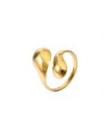 Elegant Modern Style Cherry Shell 304 Stainless Steel Plating 18K Gold Plated Women's Charm Rings Open Rings Rings sku image 12