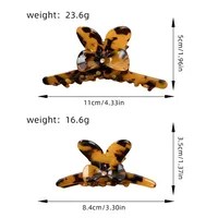 Women's Sweet Simple Style Bow Knot Acetic Acid Sheets Inlay Rhinestones Hair Claws main image 10