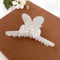 Women's Sweet Simple Style Bow Knot Acetic Acid Sheets Inlay Rhinestones Hair Claws main image 4