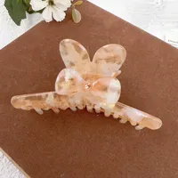 Women's Sweet Simple Style Bow Knot Acetic Acid Sheets Inlay Rhinestones Hair Claws sku image 15