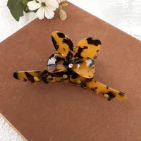 Women's Sweet Simple Style Bow Knot Acetic Acid Sheets Inlay Rhinestones Hair Claws sku image 10