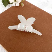 Women's Sweet Simple Style Bow Knot Acetic Acid Sheets Inlay Rhinestones Hair Claws sku image 2