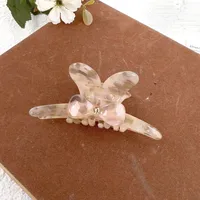Women's Sweet Simple Style Bow Knot Acetic Acid Sheets Inlay Rhinestones Hair Claws sku image 4
