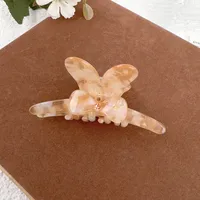Women's Sweet Simple Style Bow Knot Acetic Acid Sheets Inlay Rhinestones Hair Claws sku image 9