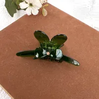Women's Sweet Simple Style Bow Knot Acetic Acid Sheets Inlay Rhinestones Hair Claws sku image 7