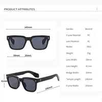 Basic Vintage Style Classic Style Solid Color Pc Square Full Frame Women's Sunglasses main image 10