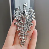 Retro Peacock Alloy Plating Inlay Rhinestones Unisex Brooches main image 4