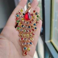 Retro Peacock Alloy Plating Inlay Rhinestones Unisex Brooches sku image 1