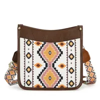 Women's Medium Pu Leather Printing Elegant Streetwear Square Zipper Tote Bag sku image 1