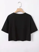 Women's T-shirt Short Sleeve T-Shirts Casual Slogan Star Stripe main image 2