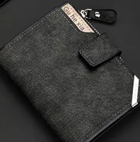 Men's Solid Color Pu Leather Side Zipper Small Wallets sku image 3