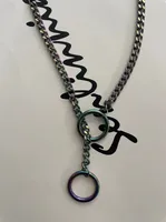304 Stainless Steel Simple Style Hollow Out Heart Shape Pendant Necklace sku image 25