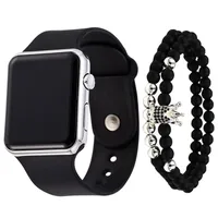 Sports Solid Color Buckle Quartz Men's Watches sku image 3