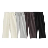 ABS Men's Clothing | Cool Feeling Wide Leg Pants  Spring And Summer Tide Brand New Loose Casual Wide Leg Two-wear Pants Men main image 2