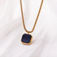 Retro Classic Style Geometric Cat Titanium Steel Plating Unisex Pendant Necklace sku image 15