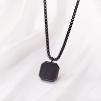 Retro Classic Style Geometric Cat Titanium Steel Plating Unisex Pendant Necklace sku image 16