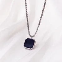 Retro Classic Style Geometric Cat Titanium Steel Plating Unisex Pendant Necklace sku image 9