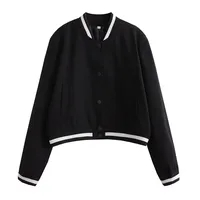 Women's Streetwear Solid Color Coat Jacket sku image 1