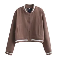 Women's Streetwear Solid Color Coat Jacket sku image 9