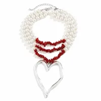 Retro Ethnic Style Star Artificial Pearl Alloy Turquoise Beaded Women's Three Layer Necklace sku image 16