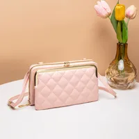 Embroidered Mobile Phone Bag Ladies Bag Bag New  Women's Bag Wholesale Live Shoulder Mobile Phone Bag sku image 1