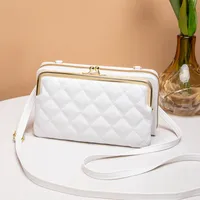 Embroidered Mobile Phone Bag Ladies Bag Bag New  Women's Bag Wholesale Live Shoulder Mobile Phone Bag sku image 2