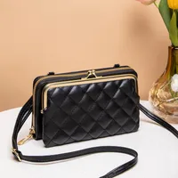 Embroidered Mobile Phone Bag Ladies Bag Bag New  Women's Bag Wholesale Live Shoulder Mobile Phone Bag sku image 3