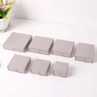 Business Solid Color Cardboard Jewelry Boxes sku image 18
