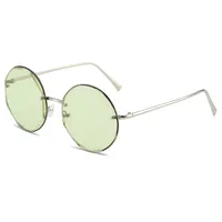 Retro Classic Style Sunglasses Pc Round Frame Frameless Women's Sunglasses main image 5