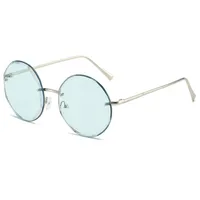 Retro Classic Style Sunglasses Pc Round Frame Frameless Women's Sunglasses main image 6